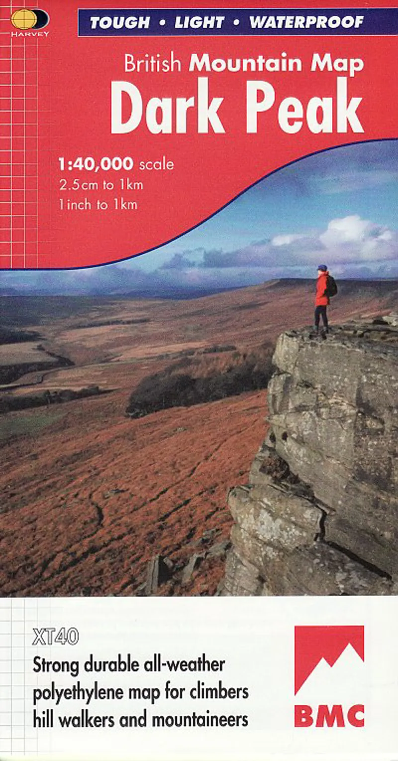 Harvey Dark Peak BMC Mountain Map